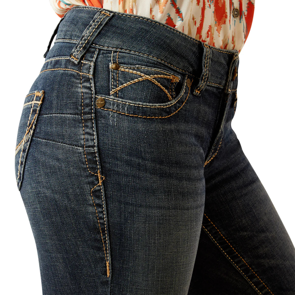 Ariat Womens Lila Mid Rise Boot Cut Regular Leg Jeans