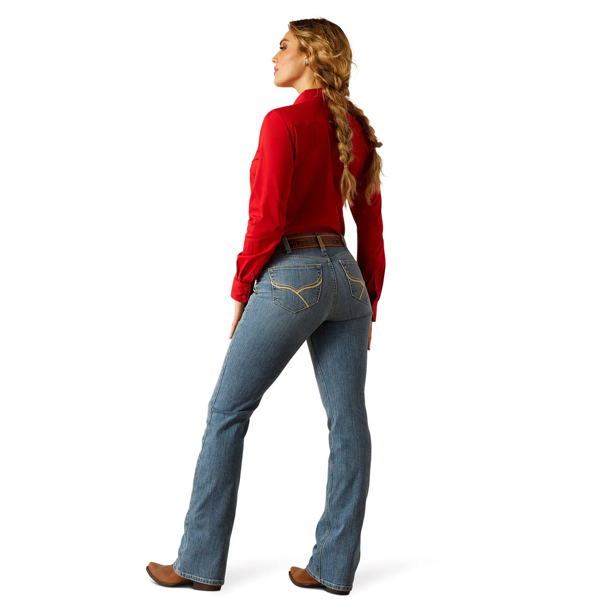 Ariat Womens Cecilia High Rise Boot Cut Long Leg Jeans