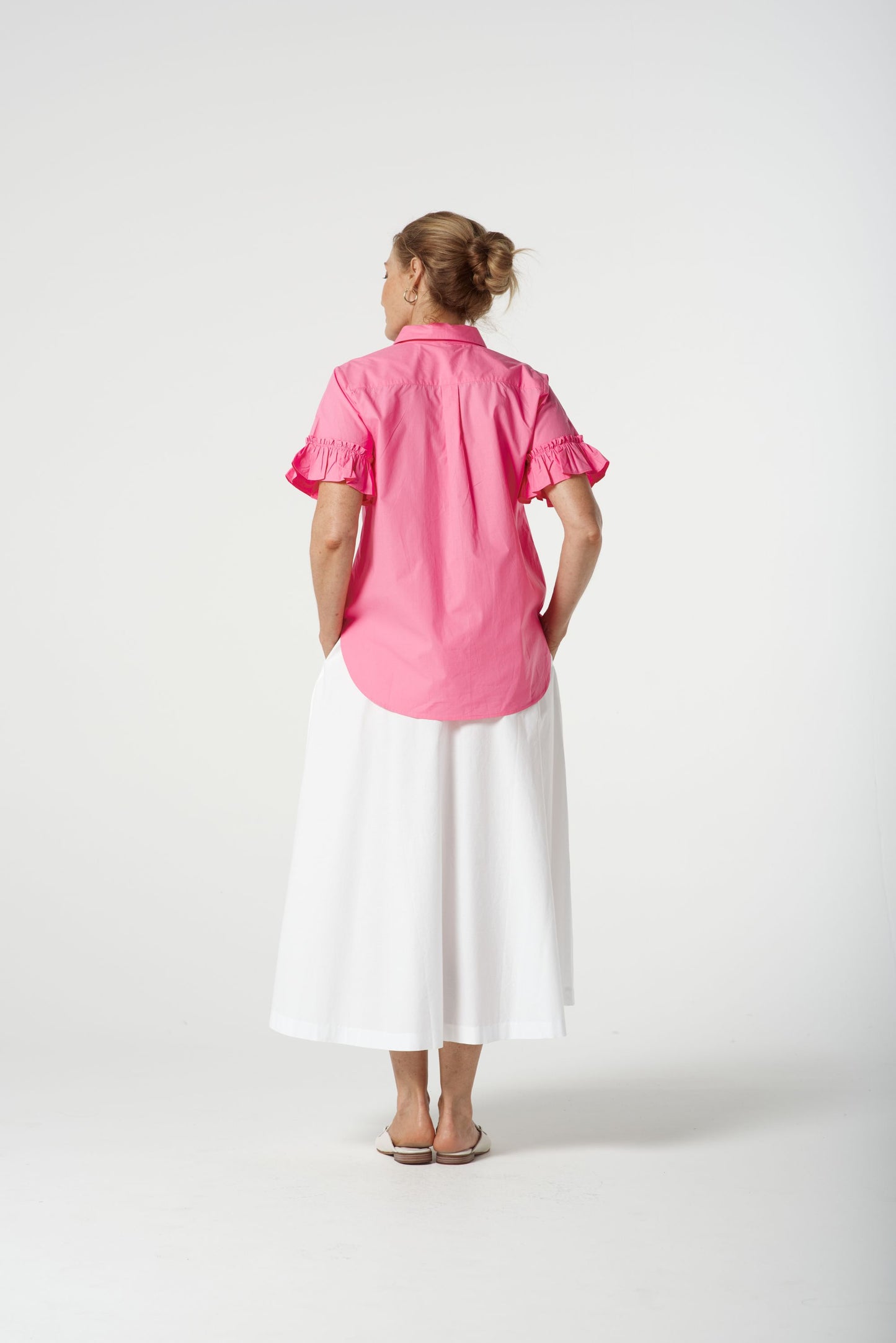 Goondiwindi Cotton Womens Ruffle Sleeve Shirt