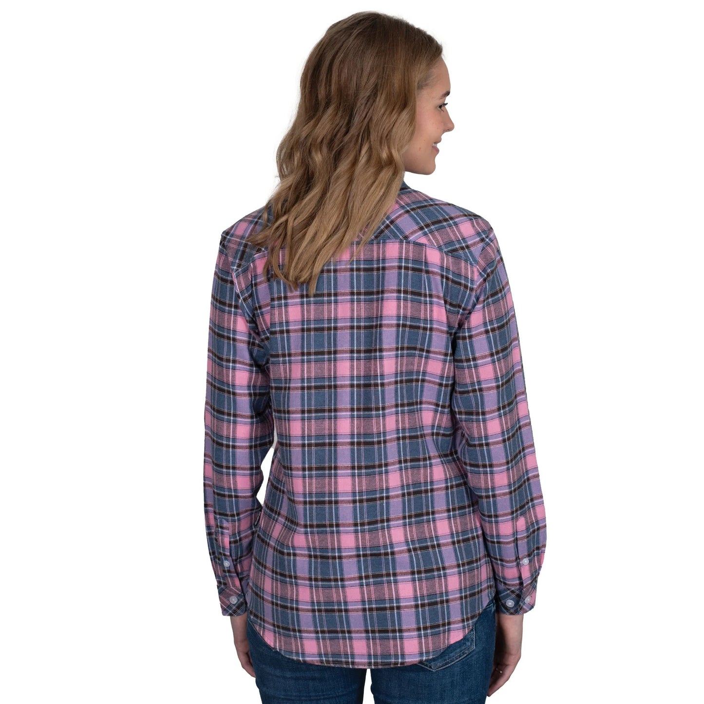 Just Country Womens Brooke Full Button L/S Flannelette Workshirt