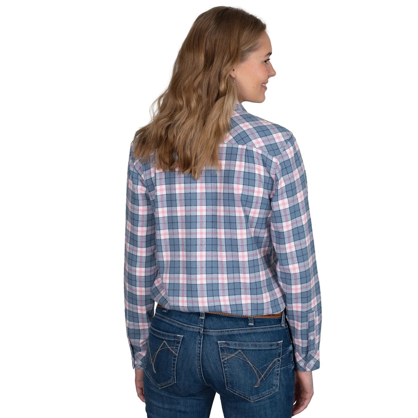 Just Country Womens Brooke Full Button L/S Flannelette Workshirt