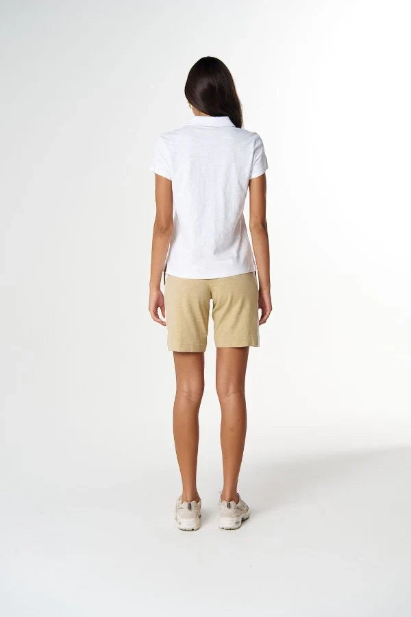Cloth Paper Scissors Womens Collared Henley Shirt