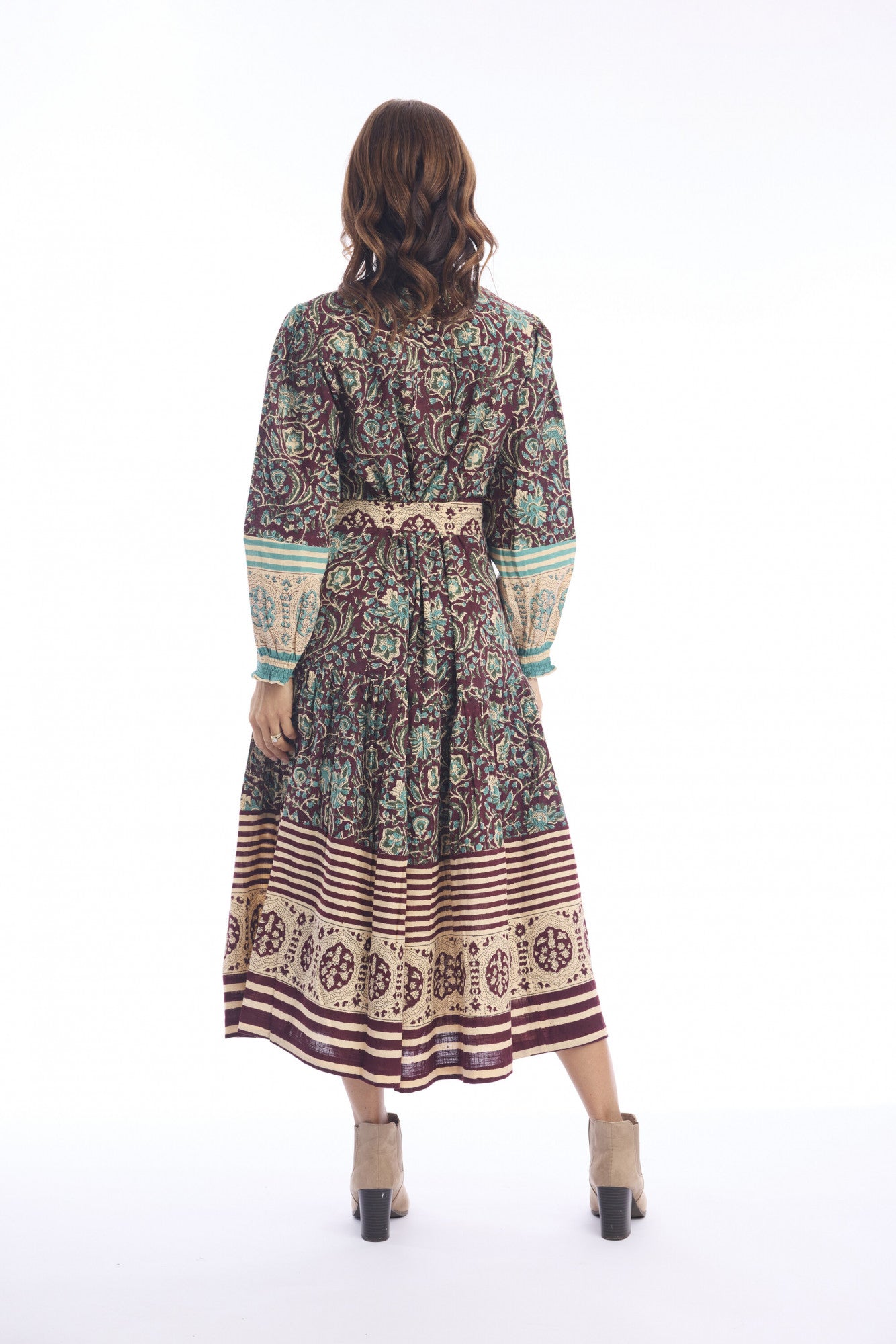 Escape Womens Block Maxi Dress
