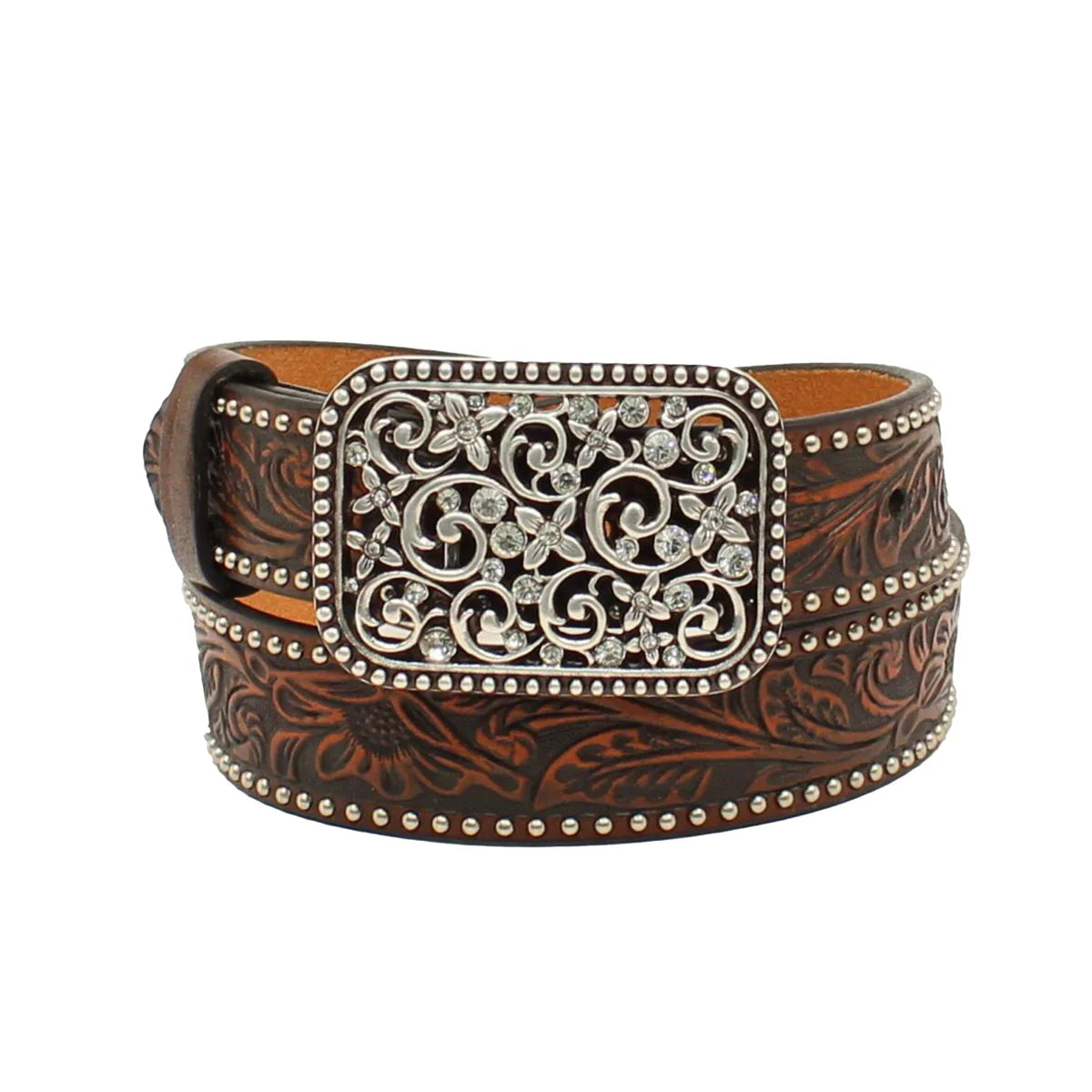 Ariat Girls Floral 1 1.4inch Embossed Belt