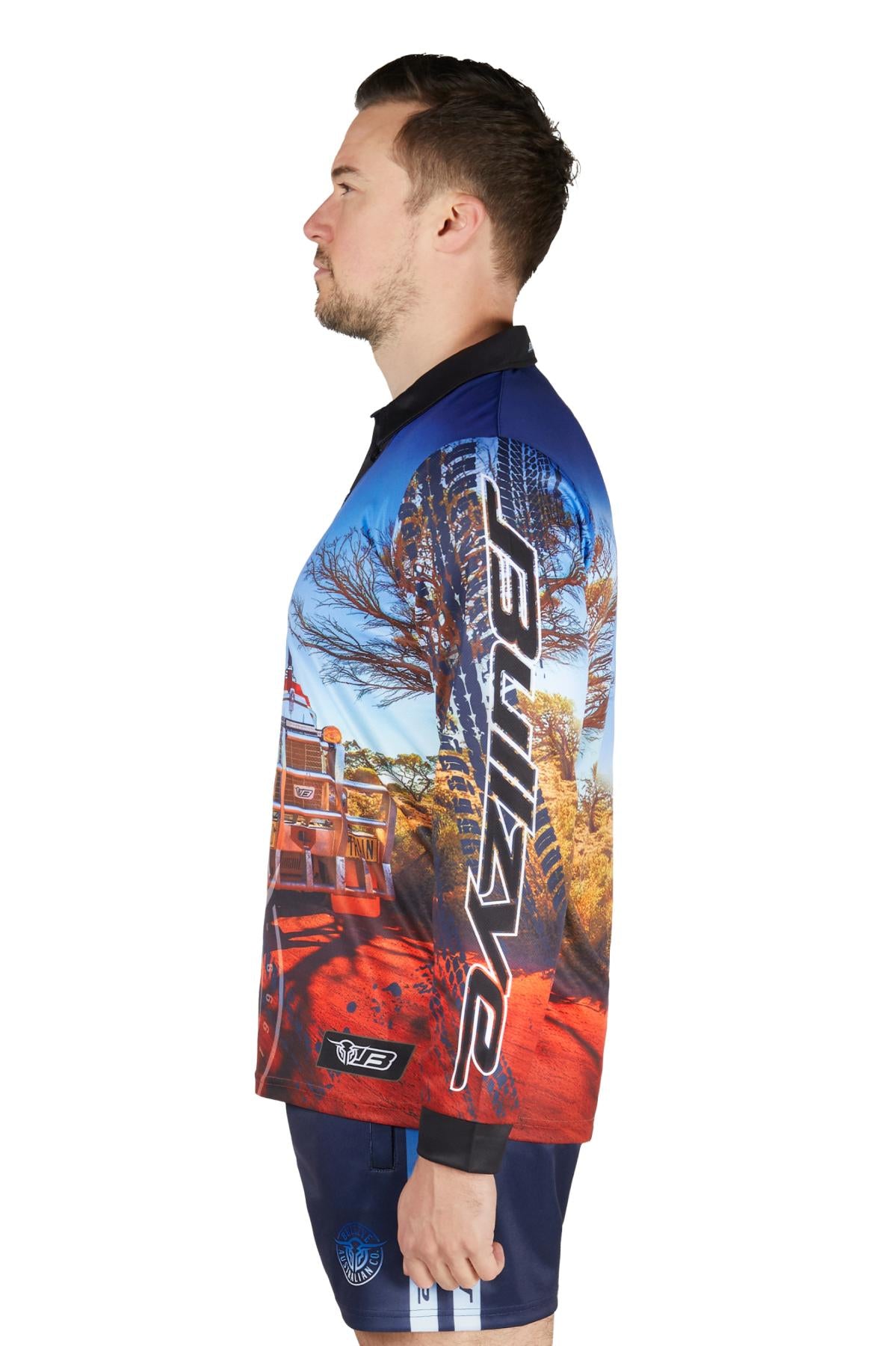Bullzye Mens Roadtrain L/S Fishing Shirt