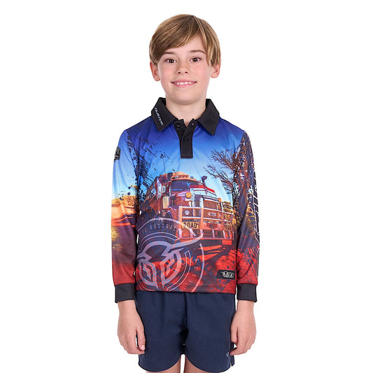 Bullzye Boys Roadtrain L/S Fishing Shirt