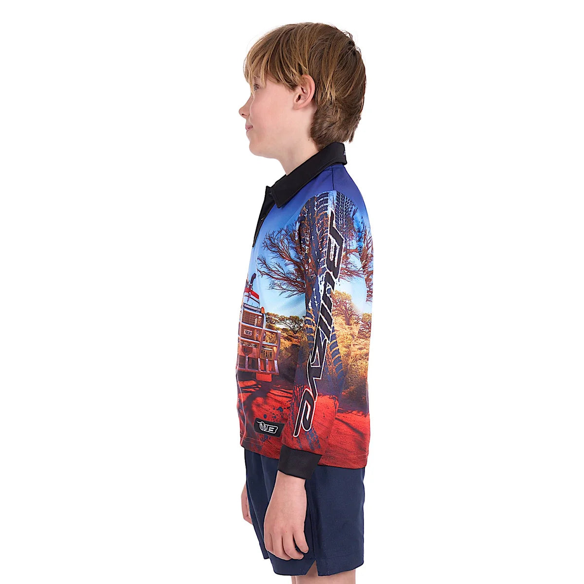 Bullzye Boys Roadtrain L/S Fishing Shirt