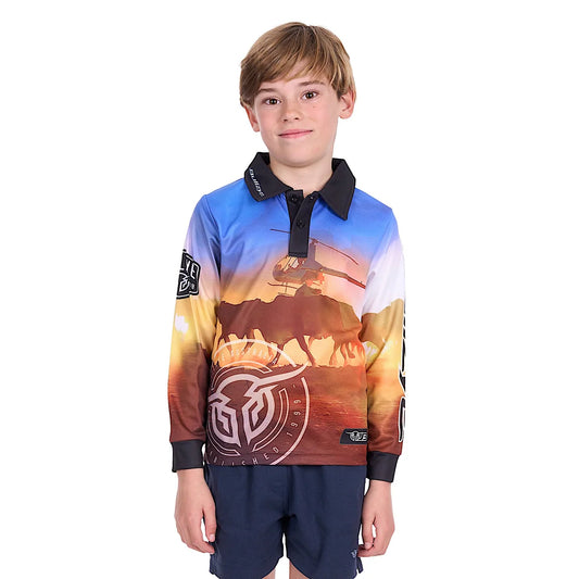 Bullzye Boys Outback L/S Fishing Shirt