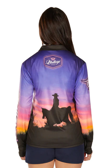 Bullzye Womens Sunset L/S Fishing Shirt