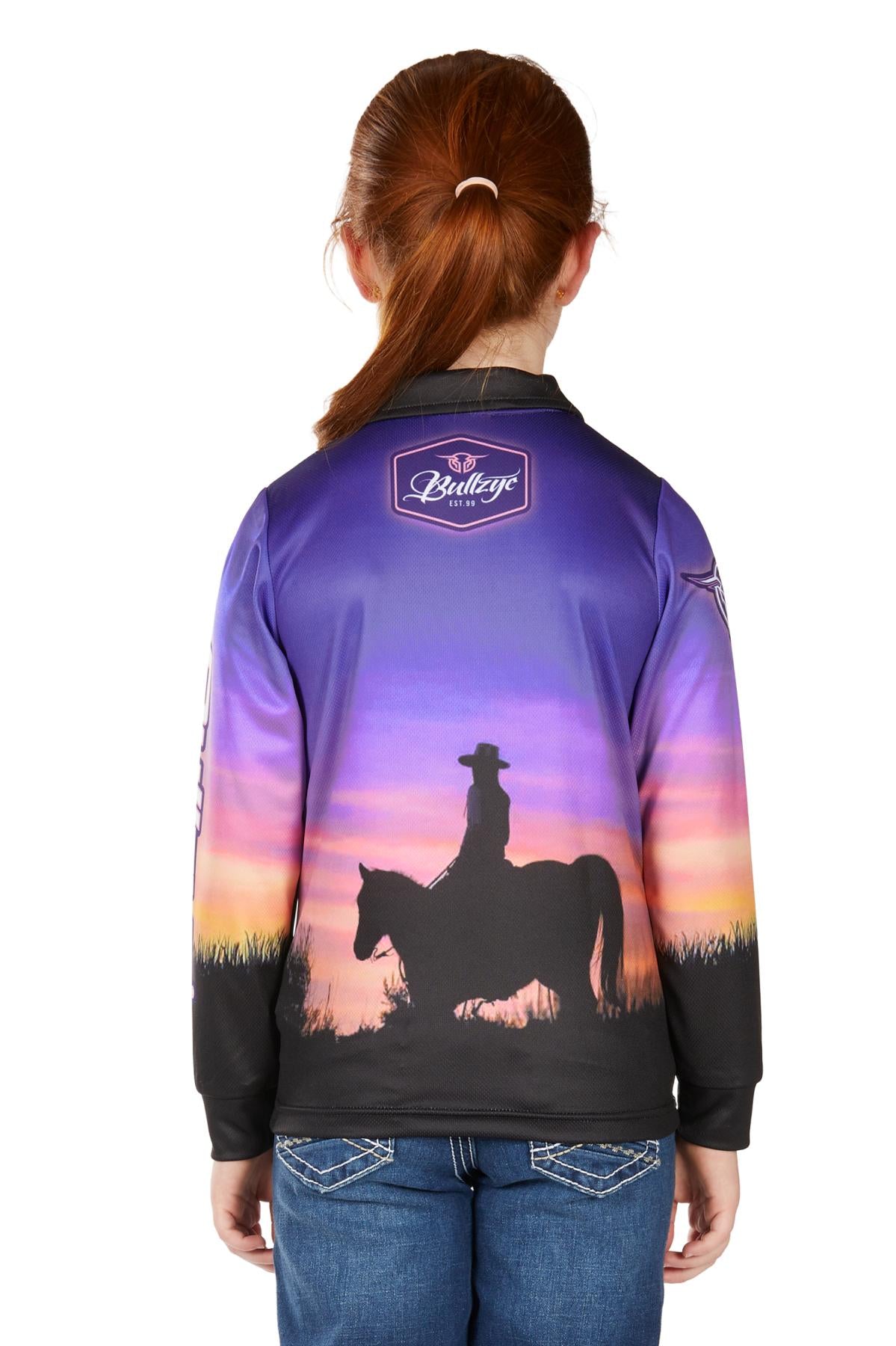 Bullzye Girls Sunset L/S Fishing Shirt
