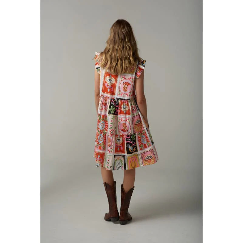 Cloth Paper Scissors Womens Rodeo Print Mini Sundress
