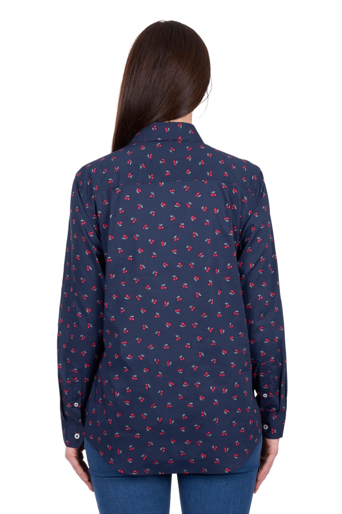 Hard Slog Womens Cherry 1/2 PLKT L/S Shirt
