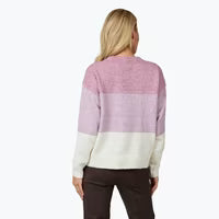 Holmes + Fallon Womens Block Stripe W Sparkle Lines Jumper