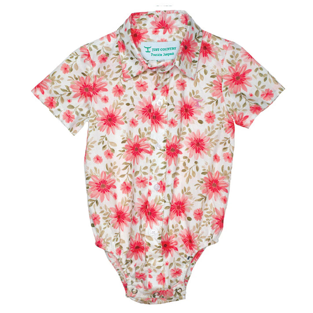 Just Country Infant Frankie Full Button S/S Jumpsuit
