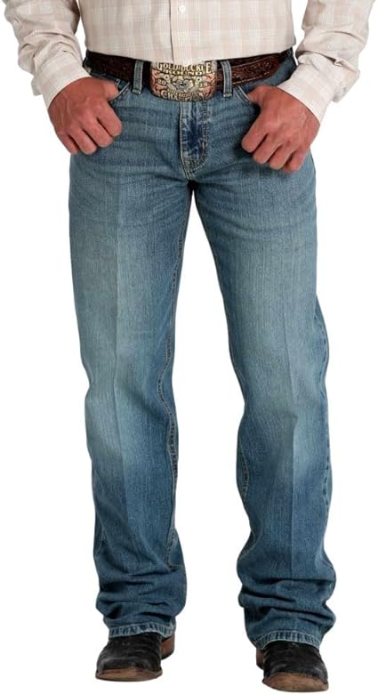 Cinch Mens Mid Rise Relaxed Boot Cut 34 Leg Jeans