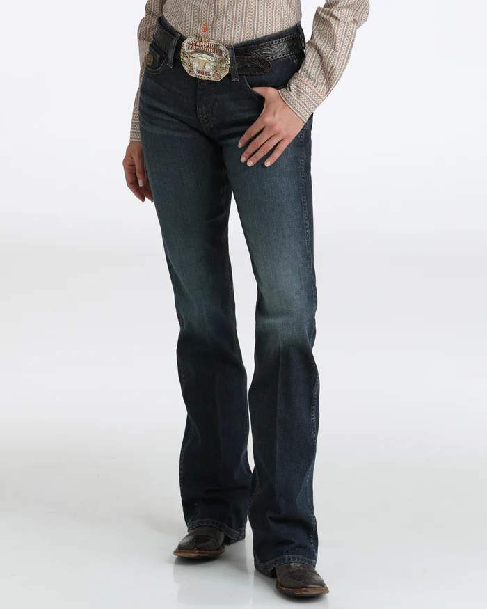 Cinch Womens Moderate Rise Slim Classic Boot Cut Jean Long Leg