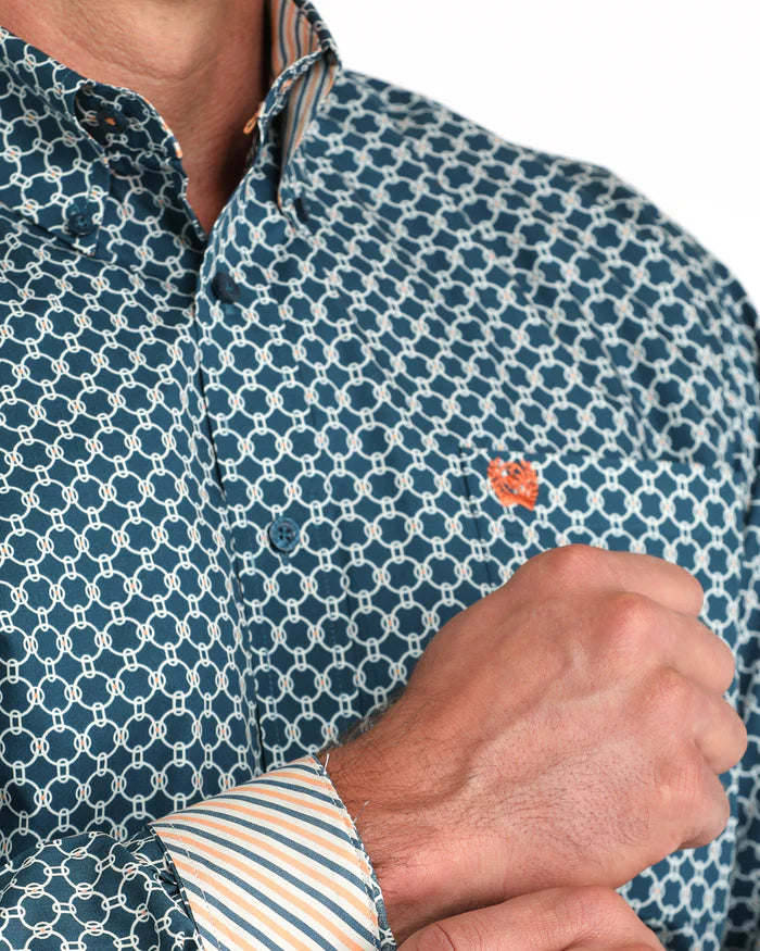 Cinch Mens Button Through Western L/S Shirt