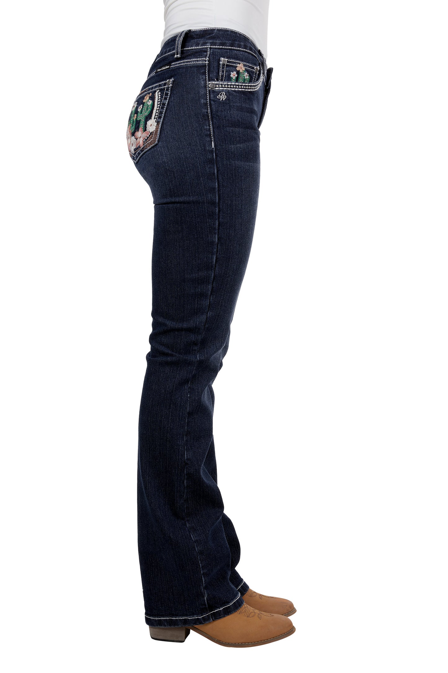 Pure Western Womens Zoe Boot Cut 34L Jeans