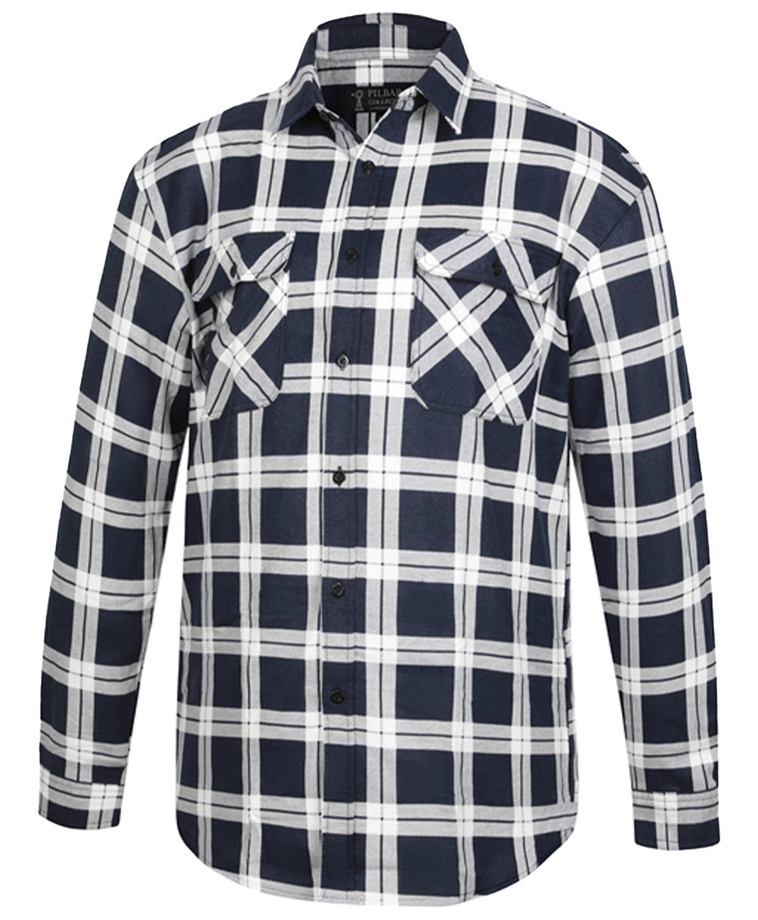 Pilbara Mens Flannelette Open Front L/S Shirt