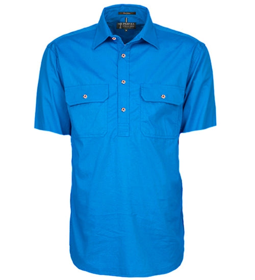 Pilbara Mens 1/2 Buton S/s Shirt
