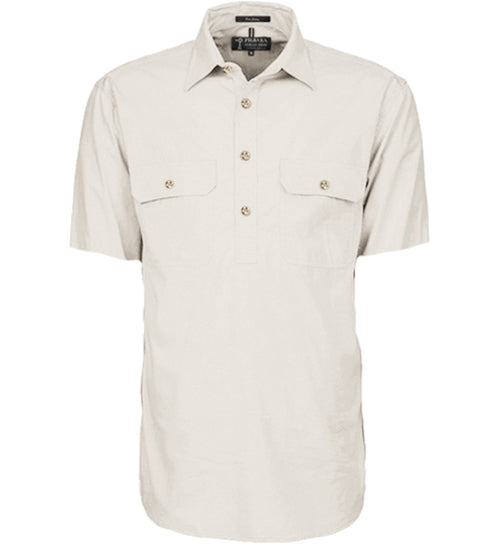 Pilbara Mens 1/2 Buton S/s Shirt