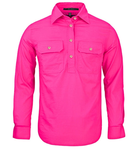 Pilbara Womens 1/2 Button L/s Shirt