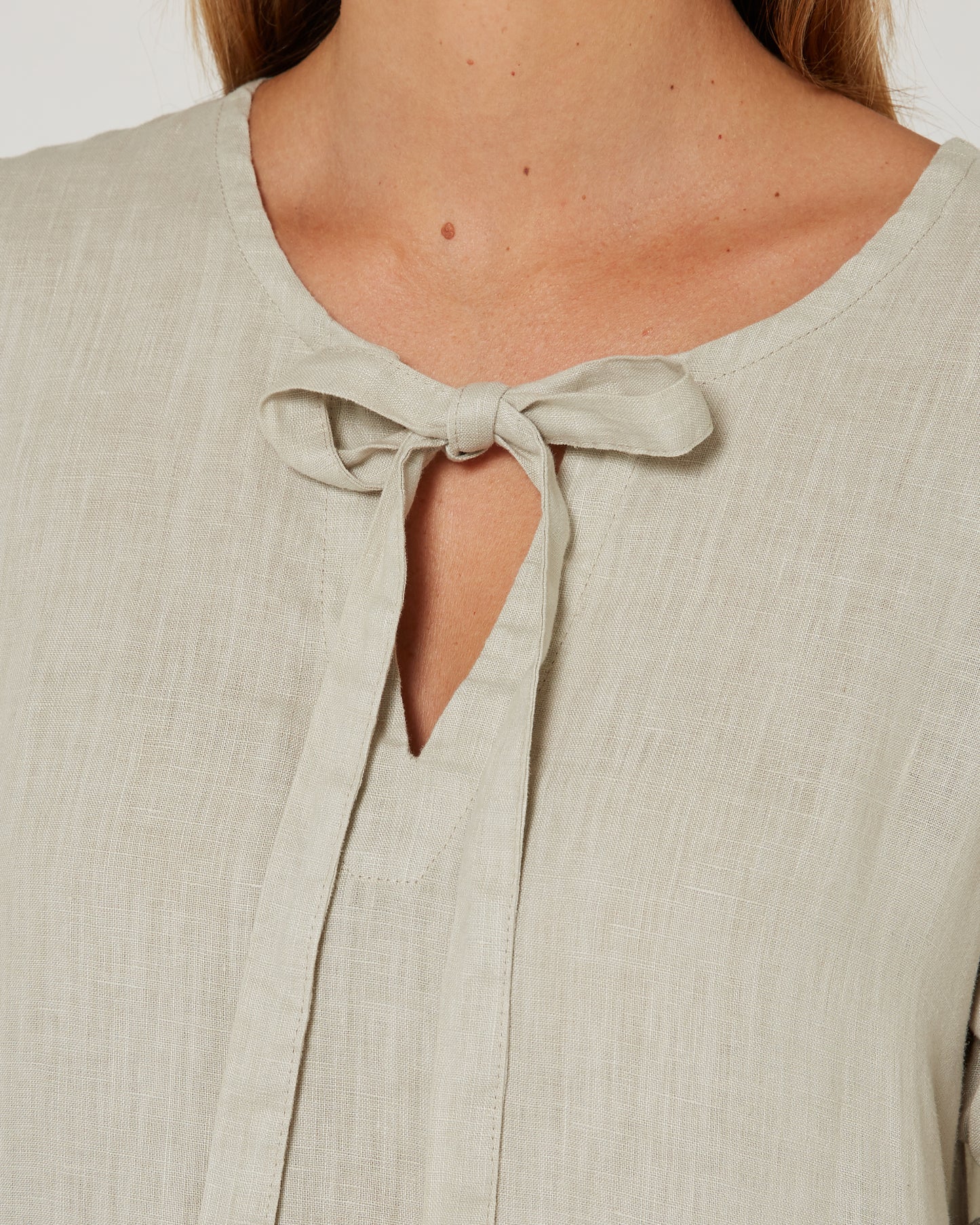 Pilbara Womens Tilly Linen 3/4 Sleeve Dress