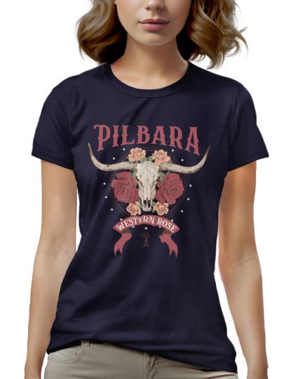 Pilbara Womens Western Rose S/S Tee