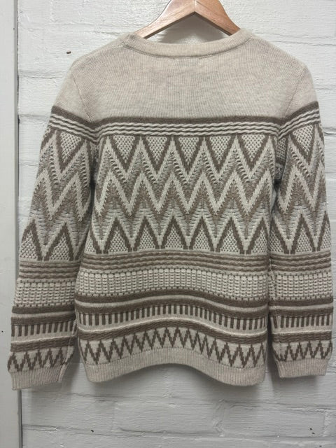 See Saw Womens Australian Woo/Nylon/Acrylic Fair Isle Sweater