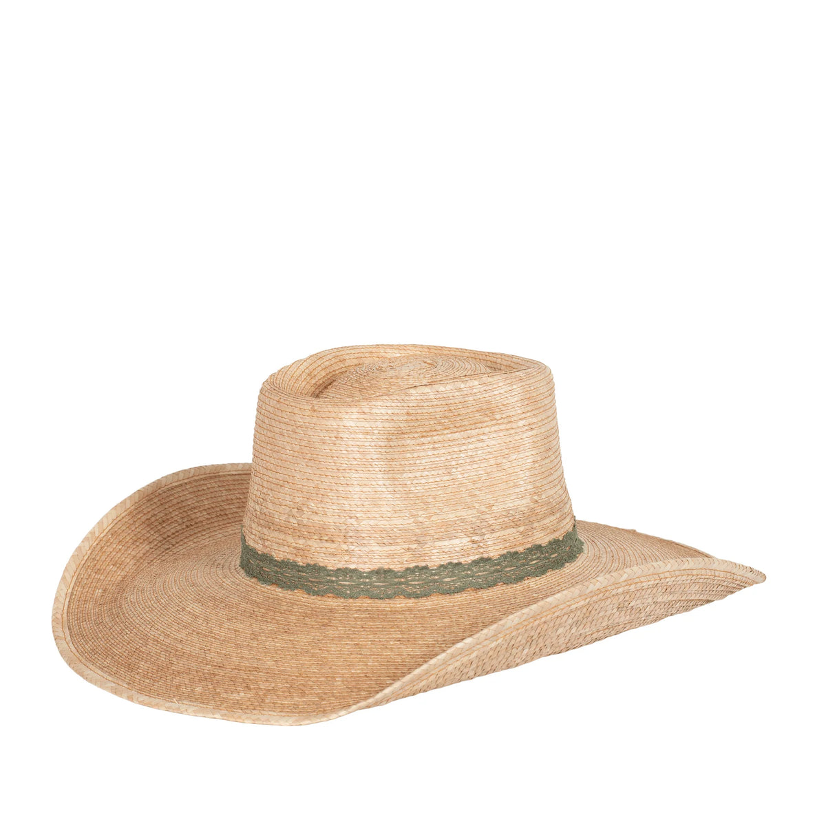 Sunbody Hat 4.5 inch Brim Reata 3 Moss Lace