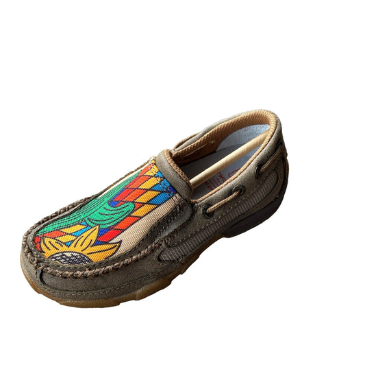 Twisted X Kids Cactus Sunflower Moc