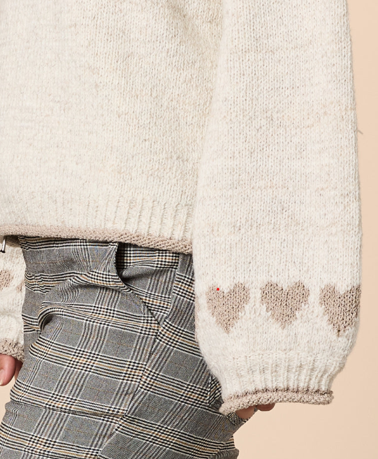 Threadz Womens Chic Heart Knit