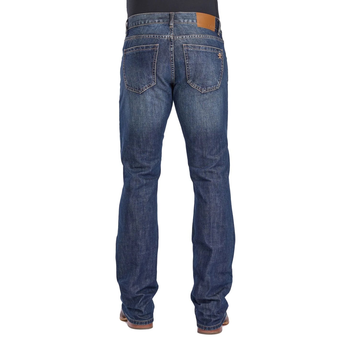 Tin Haul Mens 1660 Jagger Fit Logo Boot Cut Jeans