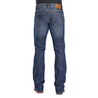 Tin Haul Mens 1660 Jagger Fit Logo Boot Cut Jeans