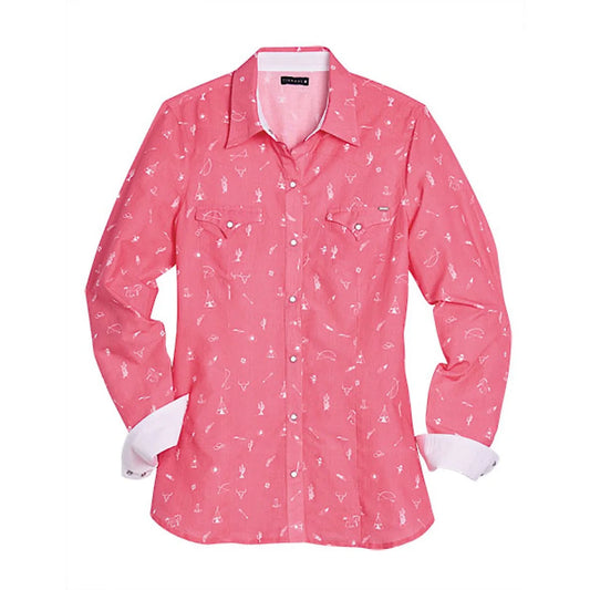 Tin Haul Womens Print L/S Shirt