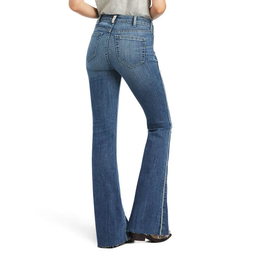 Ariat Womens High Rise Flare Piper Jean Xlong Leg