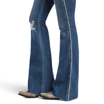 Ariat Womens High Rise Flare Piper Jean Xlong Leg