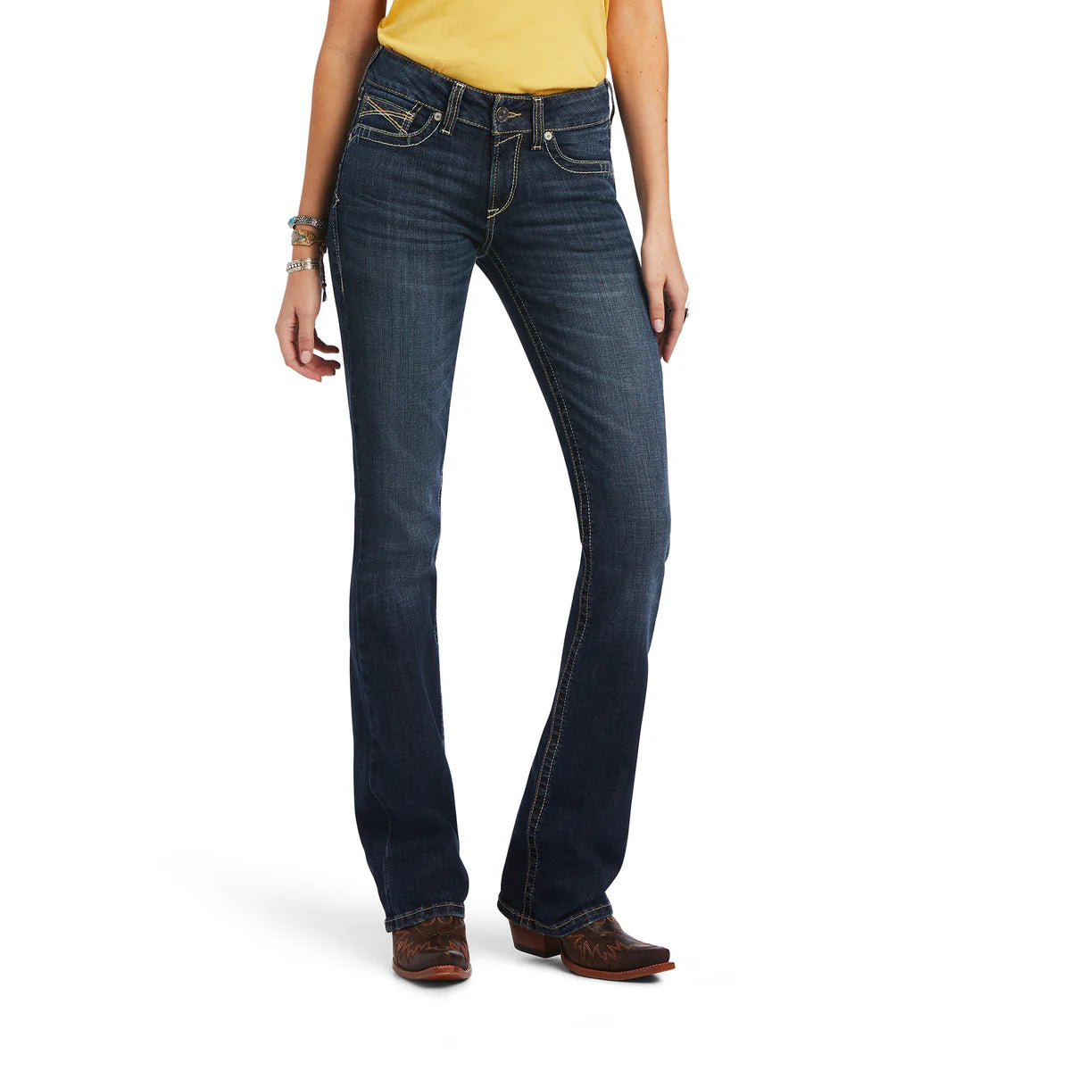 Ariat Womens Real Perfect Rise Lexi Boot Cut Long Leg Jeans