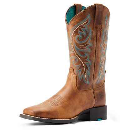 Ariat Womens Round Up Back Zip Boots