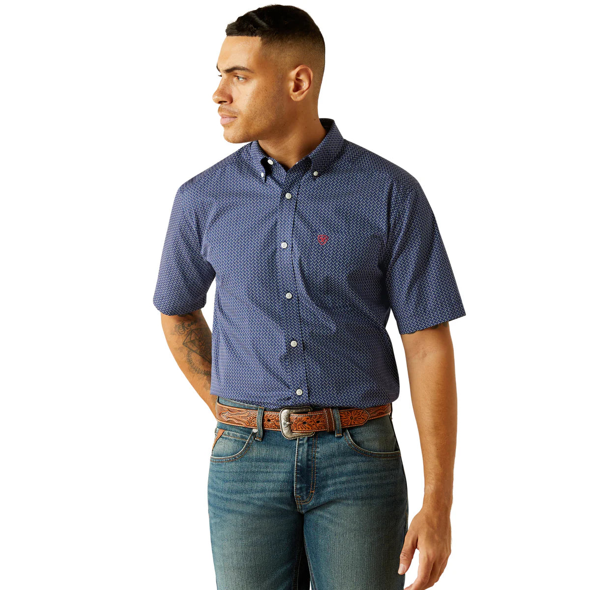Ariat Mens Wrinkle Free Davis S/S Shirt