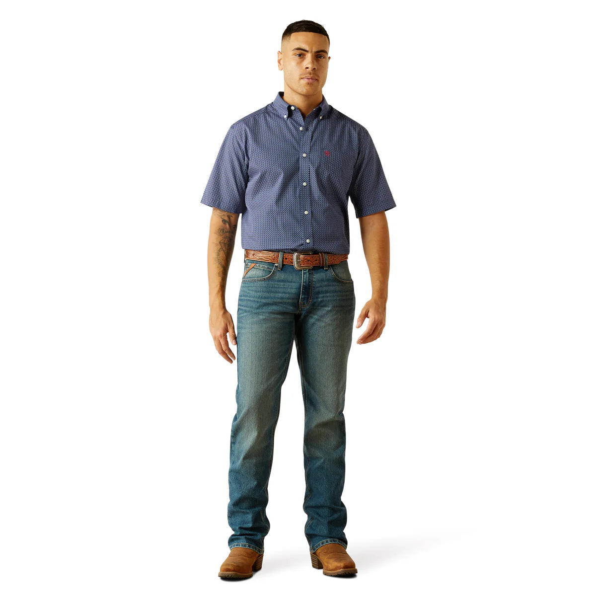Ariat Mens Wrinkle Free Davis S/S Shirt