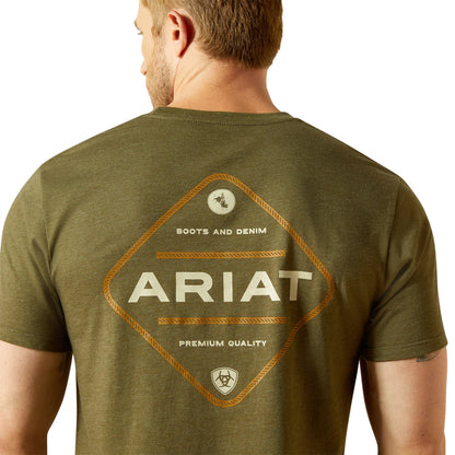 Ariat Mens Roped Diamond S/S Tee