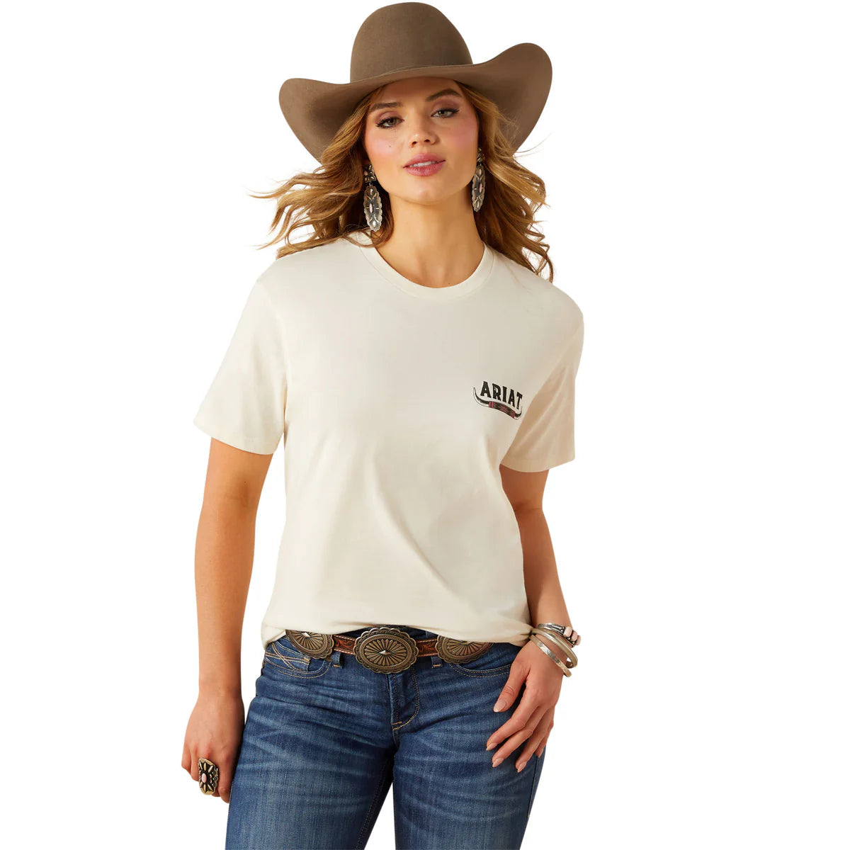 Ariat Womens Bull Horns S/S Tee