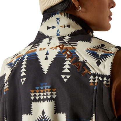 Ariat Womens Logo Softshell Print Vest