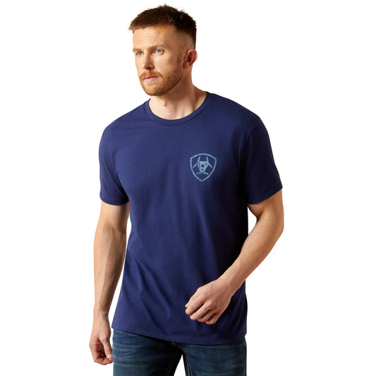 Ariat Mens New Vertical Logo S/S Tee
