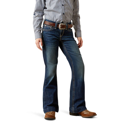 Ariat Girls Andrea Stretch Fit Trouser Leg Jeans