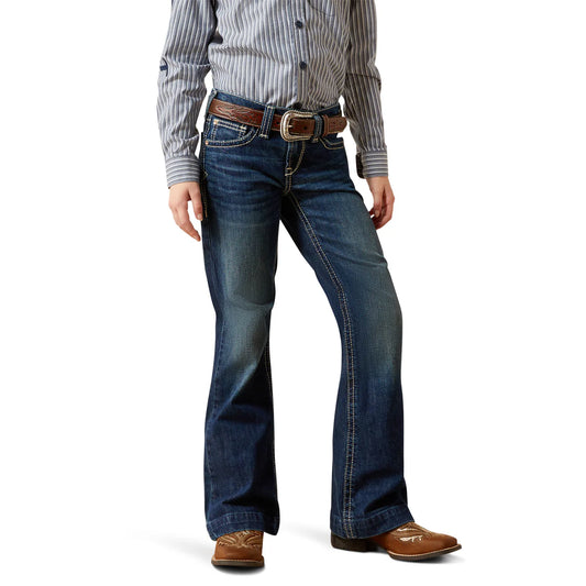 Ariat Girls Andrea Stretch Fit Trouser Leg Jeans