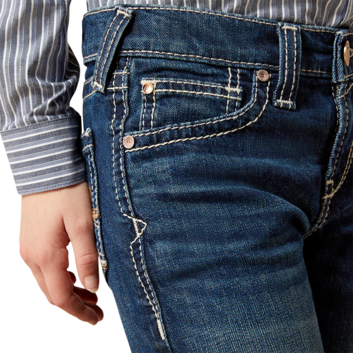 Ariat Girls Andrea Stretch Fit Trouser Leg Jeans