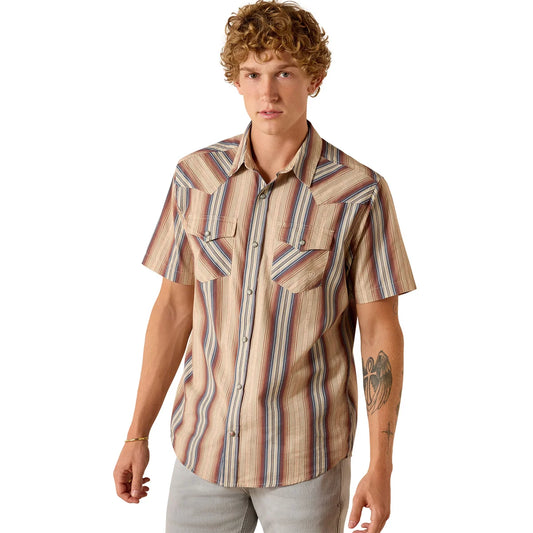 Ariat Mens Retro Haver Fitted S/S Snap Shirt