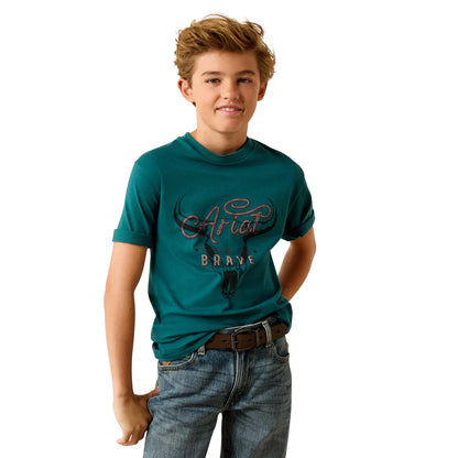 Ariat Boys Cattle Skull Freedom S/S Tee